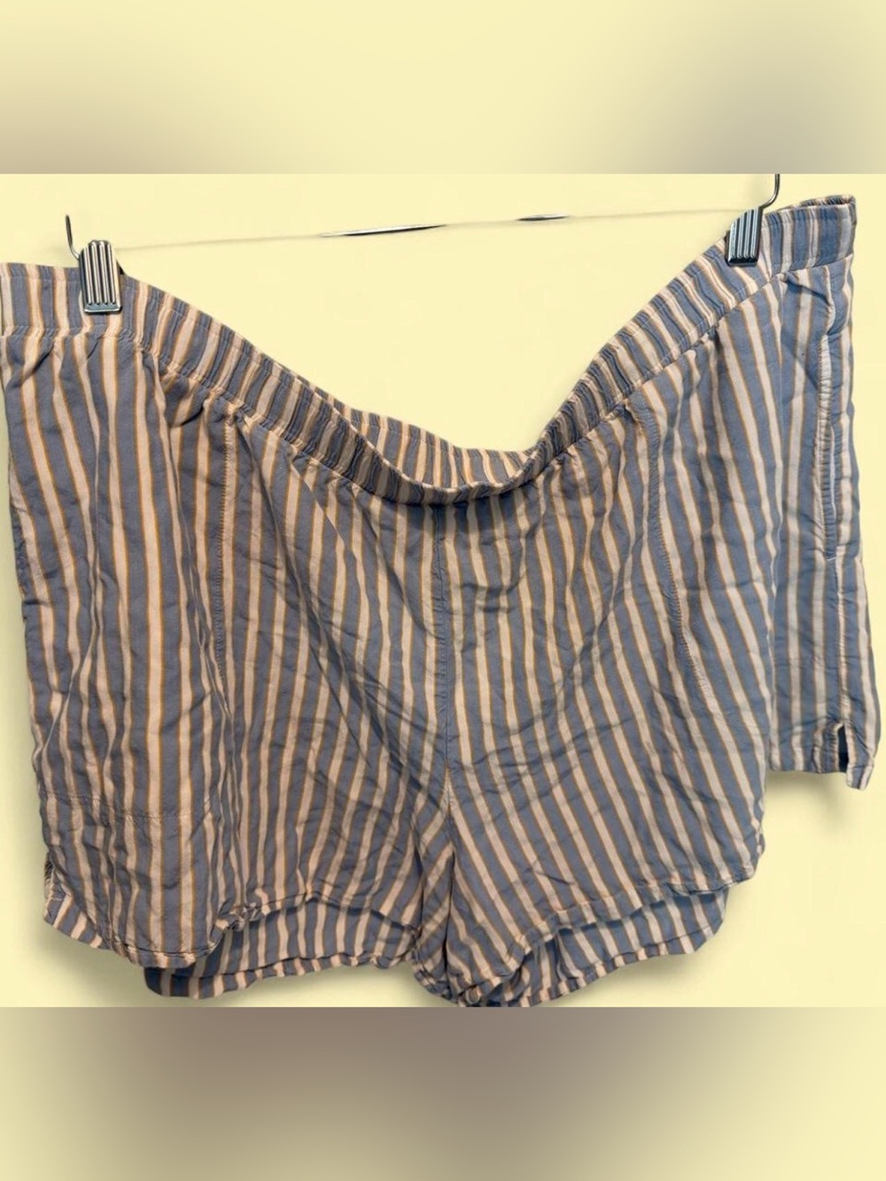 Soma Blue and White Striped Sleep Shorts